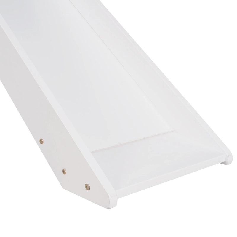 Lit mezzanine en bois massif avec toboggan amusant